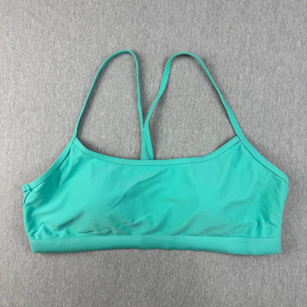 Splashletics Sports Bra Top Womens Large Teal Excellent Racerback Swim Yoga